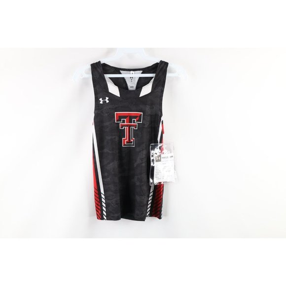 New Under Armour Womens S Sample Texas Tech University Track Singlet Camouflage - Picture 1 of 8